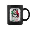 Mexican Independence Viva Mexico Messy Bun Hair Coffee Mug