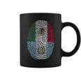 Mexico & Guatemala Fingerprint Half Mexican Guatemalan Roots Coffee Mug
