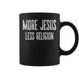 More Jesus Less Religion Christian Vintage Distressed Coffee Mug