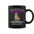 Never Underestimate A Nurse Who Loves Golden Retriever Funny Coffee Mug
