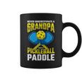 Never Underestimate A Pickleball Grandpa Player Vintage Gift For Mens Coffee Mug