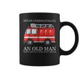 Never Underestimate An Old Man Who Drivers A Wee Woo Truck Coffee Mug