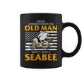 Never Underestimate An Old Man Whos Also A Seabee Coffee Mug