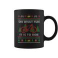 Oh What Fun Bike Ugly Christmas Sweater Cycling Xmas Idea Coffee Mug