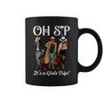Oh Sip It's A Girls Trip Wine Party Black Queen Coffee Mug