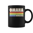 Omaha Nebraska Pride Rainbow Flag Gay Pride Merch Queer Coffee Mug