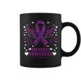 Overdose Awareness Purple Ribbon Drug Addiction Coffee Mug