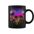 Palm Trees Retro Cali Long Beach Vintage Tropical California Coffee Mug