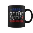 Papa Of The Little Firecracker 4Th Of July BirthdayCoffee Mug