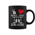 Peace Love Gong Ageng Indonesian Instrument Music Coffee Mug