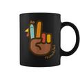 Peace Love Turkey Thankful Turkey Hand Sign Thanksgiving Coffee Mug