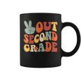 Peace Sign Out Second Grade Groovy 2Nd Last Days School Coffee Mug