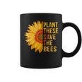 Plant These Save The Bees Sunflower Gardener Gifts Gardening Plant Lover Funny Gifts Coffee Mug