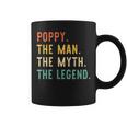 Poppy The Man The Myth The Legend Fathers Day Vintage Retro Coffee Mug