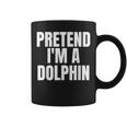 Pretend I'm A Dolphin Lazy Halloween Costume Coffee Mug