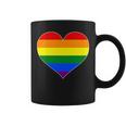 Pride Heart Novelty Pride Rainbow Heart Coffee Mug