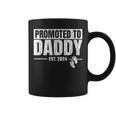 Promoted To Daddy Est 2024 Fathers Day First Time Dad Coffee Mug