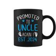 Promoted To Uncle 2024 Again Uncle New Baby Est 2024 Funny Gifts For Uncle Coffee Mug