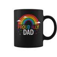 Proud Ally Dad Lgbt Vintage Rainbow Gay Pride Daddy Lgbt Coffee Mug