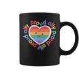 Proud Ally Lgbt Rainbow Heart | Gay Pride Sf Gay Pride Month Coffee Mug