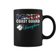 Proud Coast Guard Daughter With American Flag Gift Funny Gifts For Daughter Coffee Mug