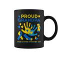 Proud Grandpa T21 World Down Syndrome Awareness Day Ribbon Coffee Mug