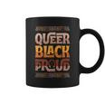 Queer Black Proud Gay Pride Blm Fist Black Lgbtq Pride Month Coffee Mug