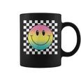 Rainbow Smile Face Cute Checkered Smiling Happy Coffee Mug