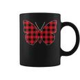 Red Buffalo Plaid Butterfly Matching Family Christmas Coffee Mug