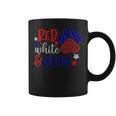 Red White And Woof Patriotic Dog Lover Usa Flag 4Th Of July Coffee Mug