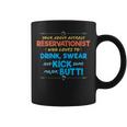 Reservationist Job Drink & Swear Humor Joke Coffee Mug
