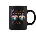 Resting Beach Face Vintage Retro Beach Vacation For Womens Coffee Mug