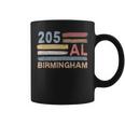 Retro Birmingham Area Code 205 Residents State Alabama Coffee Mug