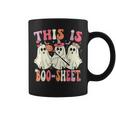 Retro Groovy This Is Some Boo Sheet Halloween Ghost Coffee Mug
