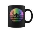 Retro Spider Gay Pride Rainbow Flag Vintage Distressed Coffee Mug