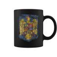 Romanian Pride Coat - Of Arms Of Romania Heritage Celtic Coffee Mug