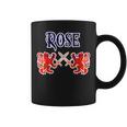 Rose Scottish Clan Kilt Lion Family Name Tartan Gifts For Lion Lovers Funny Gifts Coffee Mug