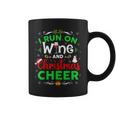 I Run On Wine And Christmas Cheer Wine Lover Coffee Mug