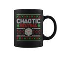 Santa Chaotic Neutral Christmas D20 Ugly Tabletop Sweater Coffee Mug