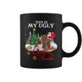 Santa Riding Goldendoodle This Is My Ugly Christmas Sweater Coffee Mug