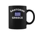 Santorini Greece Greek Flag Tourist Souvenir Coffee Mug