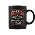 Sawyer Blood Runs Through My Veins Family Christmas Coffee Mug