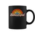 Sebastopol California Ca Vintage Rainbow Retro 70S Coffee Mug