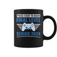 Senior 2024 Gamer Funny Video Games Final Level Games Funny Gifts Coffee Mug