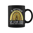 In September We Wear Gold Cool Childhood Cancer Awareness Coffee Mug