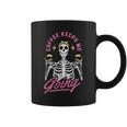 Skeleton Drinking Coffee Halloween Costume Skull Coffee Mug