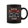 Sloan Blood Runs Through My Veins Family Christmas Coffee Mug