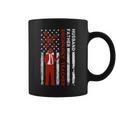Sociology Teacher Husband Dad Usa Flag American Fathers Gift For Women Coffee Mug