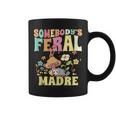Somebodys Feral Madre Spanish Mom Wild Mama Opossum Groovy Gifts For Mom Funny Gifts Coffee Mug