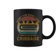 Sorry For What I Said Vintage Cribbage Board Game Coffee Mug